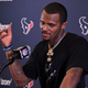 Former Houston Texans quarterback Deshaun Watson speaks during a news conference after an NFL football game against the Los Angeles Chargers, Sunday, Sept. 22, 2019, in Carson, Calif.